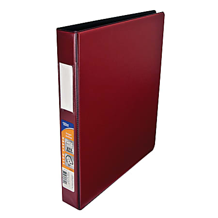 Office Depot® Brand Heavy-Duty D-Ring 3-Ring Binders, 1", Red