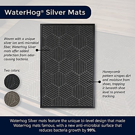 Waterhog Silver Mat Greige 4' x 6