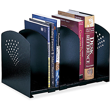 Safco 5 Section Adjustable Book Rack 5 Dividers 9.3 Height x 15.5