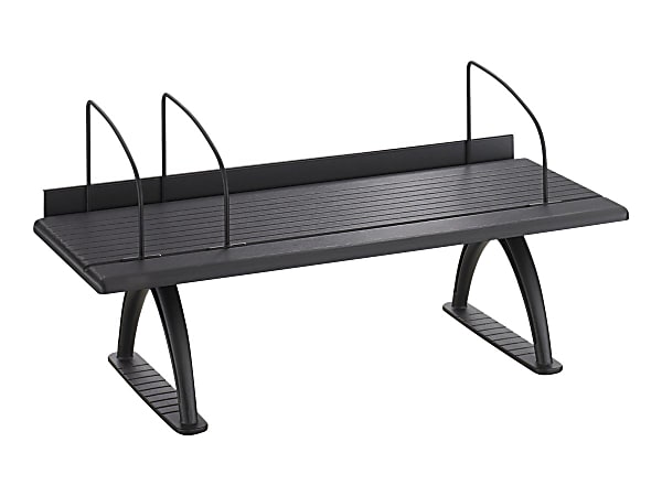 Safco Desk Riser Desk organizer melamine laminate cast aluminum black ...