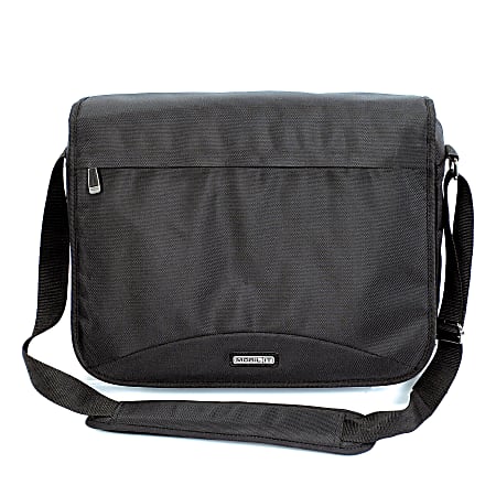 Ativa® Mobil-IT Ultimate Organized Messenger, 14.25"H x 17.75"W x 4.75"D, Black