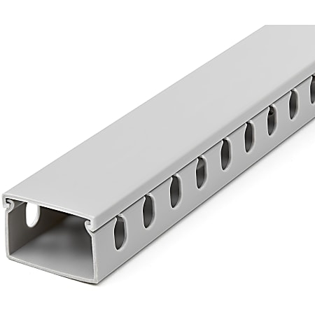 StarTech.com Cable Management Raceway w/Parallel Slots 78in - Network Cable Hider Kit - Slotted Wire Duct System - CBMWD3825