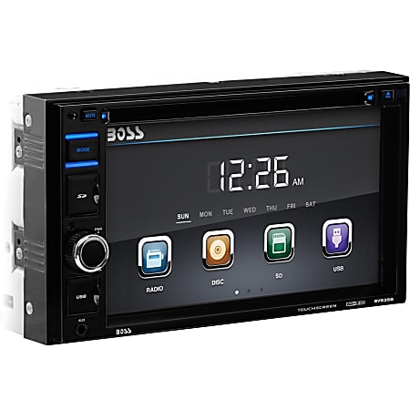 Boss Audio BV9356 Double-DIN 6.2 inch Touchscreen DVD Player Receiver, Wireless Remote