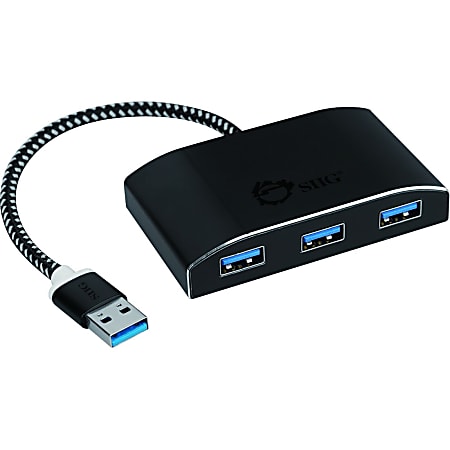 SIIG SuperSpeed USB 3.0 4-Port Powered Hub - USB - External - 4 USB Port(s) - 4 USB 3.0 Port(s) - PC, Mac