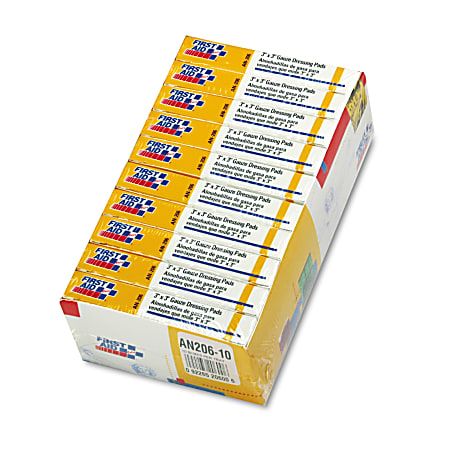 First Aid Only Gauze Refill For ANSI SmartCompliance First Aid Kits, 4" x 2-7/16"