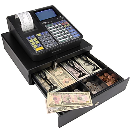 Cash register with credit hot sale card machine