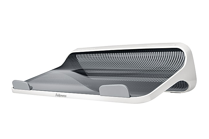 Fellowes® I-Spire Series™ Laptop Lift, 4.25" x 13.25" x 9.38", White/Gray