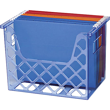 Officemate Blue Glacier Desktop File Organizer 10 3 4 x 12 1 2 x 8 5 8