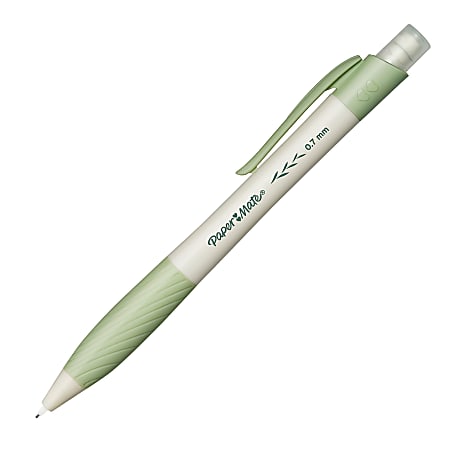Paper Mate® Earth Write™ Mechanical Pencils, 0.7 mm, White Barrels, Pack Of 2