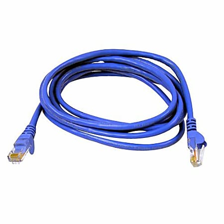 Belkin - Patch cable - TAA Compliant - RJ-45 (M) to RJ-45 (M) - 5 ft - UTP - CAT 5e - molded, snagless, stranded - blue