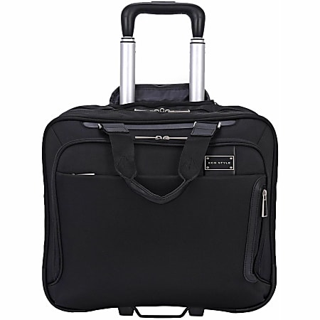 ECO STYLE Tech Exec Carrying Case (Roller) for 16" iPad Notebook - Black - Fabric Exterior Material - Nylon Interior Material - ETEX-RC15