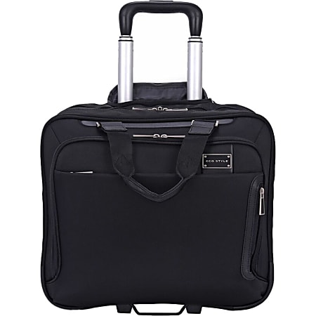 ECO STYLE Tech Exec Carrying Case (Roller) for 16" iPad Notebook - Black - Fabric Exterior Material - Nylon Interior Material - ETEX-RC15
