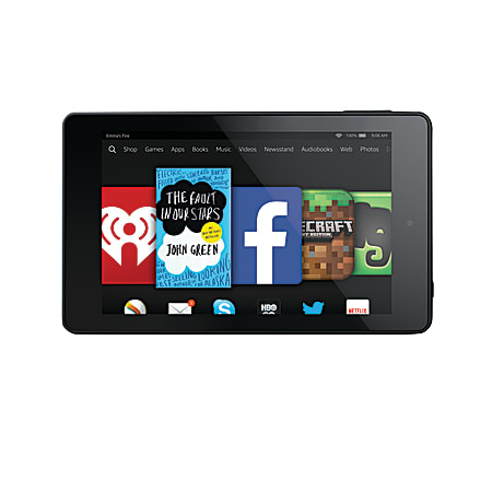 Amazon Kindle Fire HD 6 Wi-Fi Tablet, 6" Screen, 16GB Memory, 16GB Storage, Fire OS 4.0