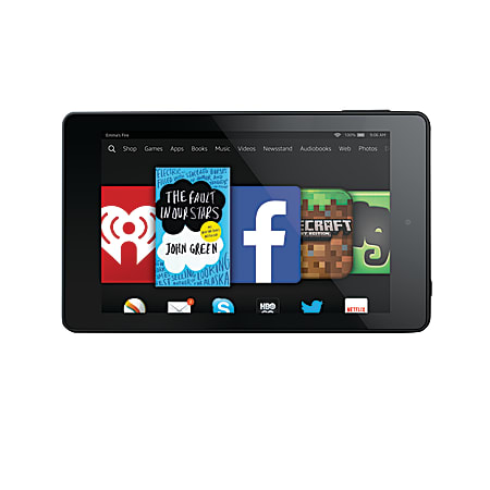 Amazon Kindle Fire HD 6 Wi Fi Tablet 6 Screen 16GB Memory 16GB Storage Fire  OS 4.0 - Office Depot