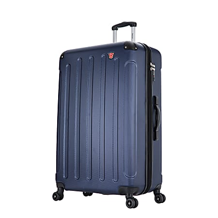 DUKAP INTELY ABS Hardside Spinner Suitcase, 34&rdquo;H x 23&rdquo;W x 12-1/2&rdquo;D, Blue