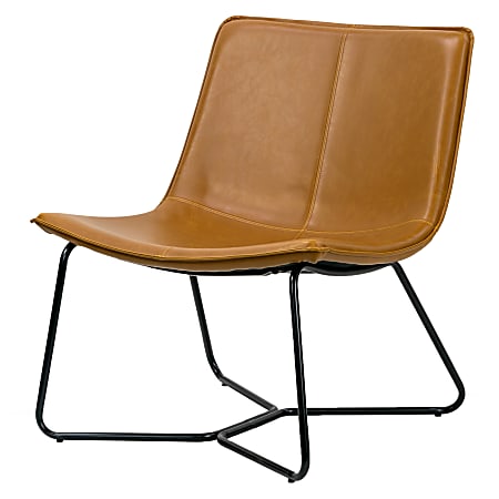 Glamour Home Anwar Accent Chair, Light Brown
