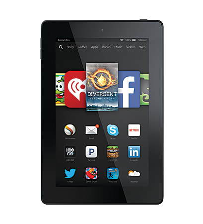 Amazon Kindle Fire HD 7 Wi-Fi Tablet, 7" Screen, 16GB Memory, 16GB Storage, Fire OS 4.0