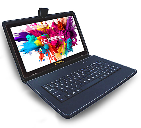 Linsay Octa Core Wi-Fi Tablet, 10.1”, 4GB Memory, 128GB Storage, Android 13, With Black Style Keyboard And Applications Pack