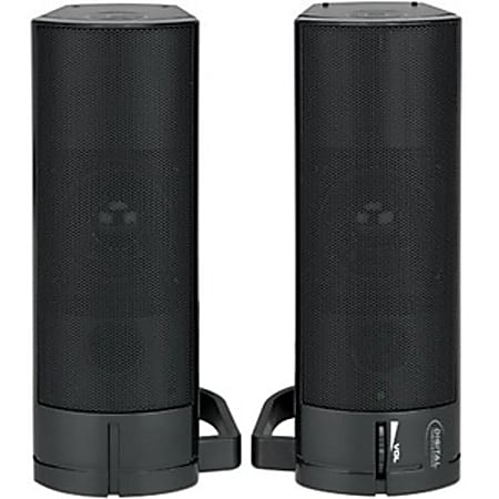 Digital Innovations AcoustiX™ 2.0 USB Desktop/Soundbar Speaker System, Black