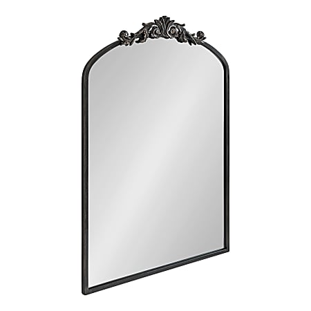 Uniek Kate And Laurel Arendahl Arched Mirror, 36”H x 24”W x 1-1/4”D, Black