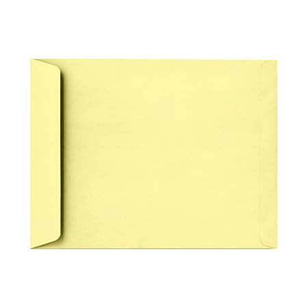 LUX Open-End 10" x 13" Envelopes, Peel & Press Closure, Lemonade Yellow, Pack Of 500