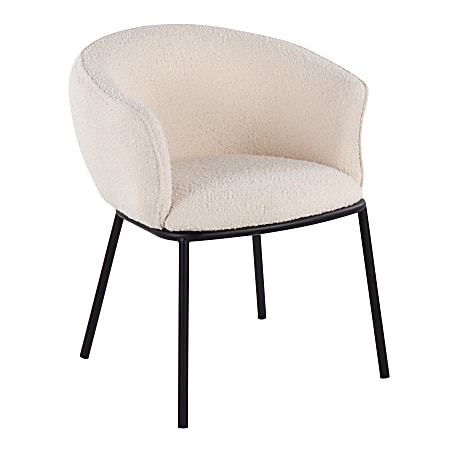 LumiSource Ashland Chair, White/Black