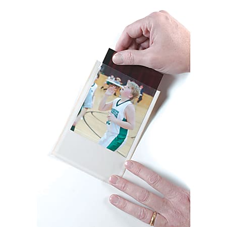 Ashley Productions PhotoIndex Card Pockets 4 x 6 Clear 25 Pockets Per Pack  Set Of 5 Packs - Office Depot