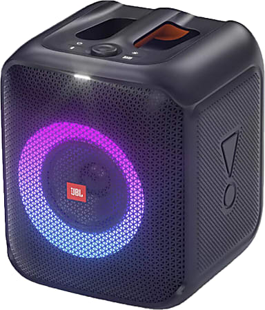 JBL PartyBox Encore  Portable party speaker with 100W powerful sound,  built-in dynamic light show, included digital wireless mics, and splash  proof design.