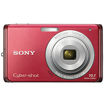 Sony Cyber shot DSC W180 10.1 Megapixel Digital Camera Red