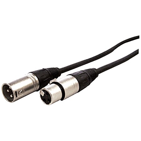 Comprehensive Standard Series XLR Plug to Jack Audio Cable 15ft - 15 ft XLR Audio Cable for Audio Device - First End: 1 x XLR Male Microphone - Second End: 1 x XLR Female Microphone - Shielding - Nickel Plated Connector - 24 AWG - Matte Black