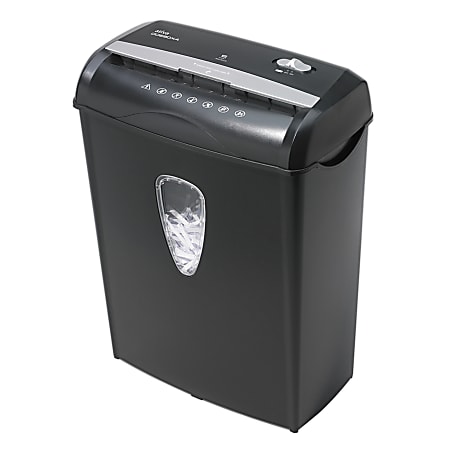 Ativa® LD60 6-Sheet Cross-Cut Shredder, Black