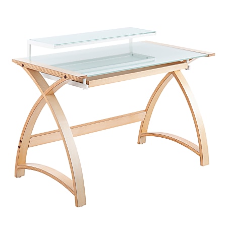 Lumisource glass desk sale