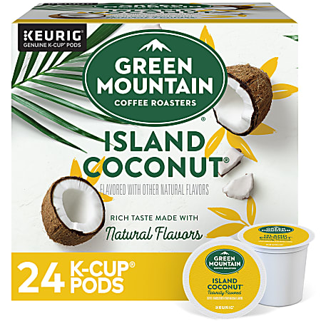 Green Mountain Coffee® Single-Serve Coffee K-Cup®, Island Coconut, Carton Of 24