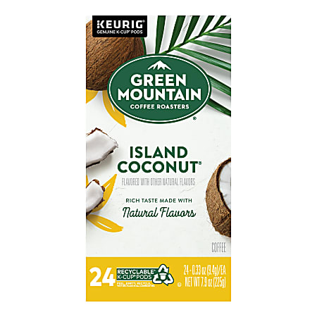 Green mountain sale coffee island coconut