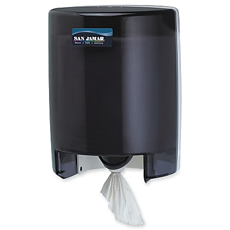 San Jamar® 40% Recycled Center-Pull Towel Dispenser, Black Pearl
