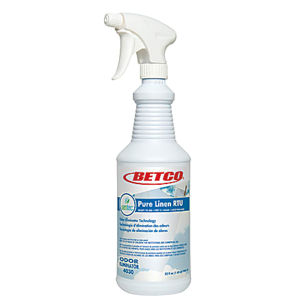 Betco® SenTec Pure Linen Air Fresheners, RTU, 37.52 Oz, Pack Of 6 Fresheners