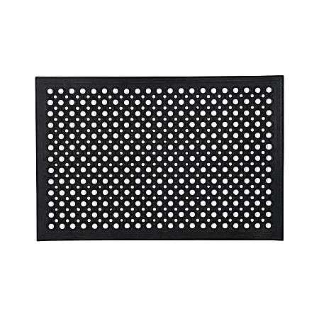 Floortex&reg; Doortex&reg; Open-Top Anti-Fatigue Mat, 24" x 36", Black