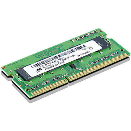 Lenovo 4GB PC3-12800 DDR3L-1600MHz SODIMM Memory - For Desktop PC - 4 GB (1 x 4 GB) - DDR3-1600/PC3-12800 DDR3 SDRAM - Non-ECC - Unbuffered - 204-pin - SoDIMM