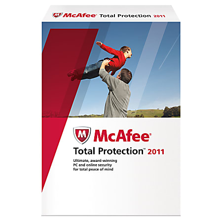 McAfee® Total Protection 2011, For 3 Users, Traditional Disc