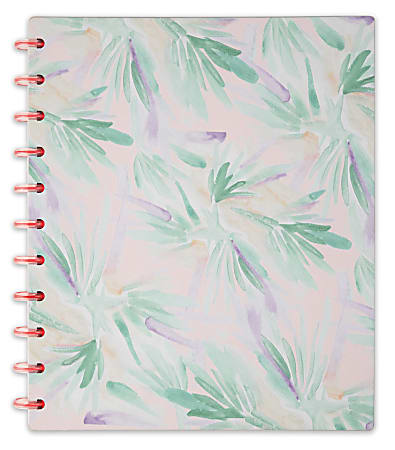 TUL® Discbound Notebook With Soft-Touch Cover, Letter Size, Narrow Ruled, 60 Sheets, Pink Floral