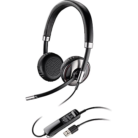 Plantronics Blackwire C720-M Headset - Stereo - USB - Wired/Wireless - Bluetooth - Over-the-head - Binaural - Supra-aural - Noise Cancelling Microphone