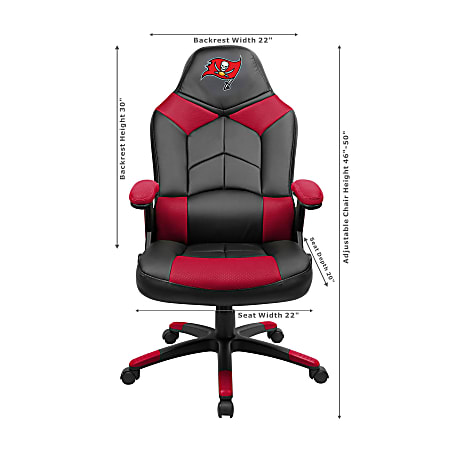 Imperial NFL Faux Leather Oversized Computer Gaming Chair Tampa