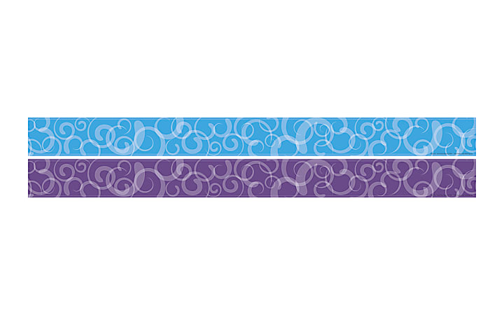 Barker Creek Double-Sided Straight-Edge Border Strips, 3" x 35", North Shore, Pack Of 12