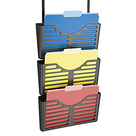 Officemate Vertical Mate Cubicle File Pockets With Hangers 28 H x 13 12 ...