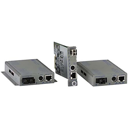 Omnitron Systems iConverter 8927N-2 Media Converter - 1 x Network (RJ-45) - 1 x LC Ports - DuplexLC Port - 10/100/1000Base-T, 1000Base-X - 21.13 Mile - Internal