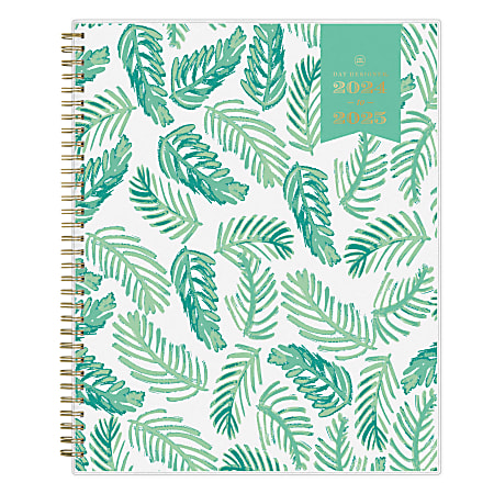 2024-2025 Day Designer Planning Weekly/Monthly Calendar, 8-1/2” x 11”, Green, July 2024 To June 2025, 137891-A