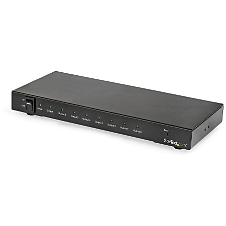 StarTech.com 8-Port 4K 60Hz HDMI Splitter - HDR Support - HDMI 2.0 Splitter - 7.1 Surround Sound Audio - ST128HD20