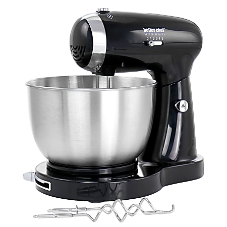Better Chef MegaMix 350-Watt Stand Mixer, Black