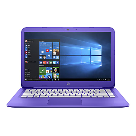 HP Stream 14-ax050nr Laptop, 14" Screen, Intel® Celeron® N3060, 4GB Memory, 64GB eMMC, Windows® 10 Home