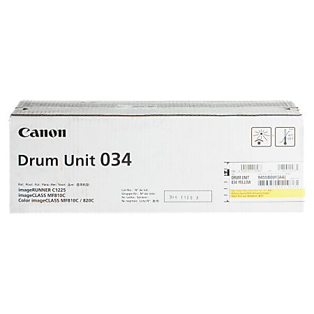 Canon® 034 Yellow Drum Unit, 9455B001